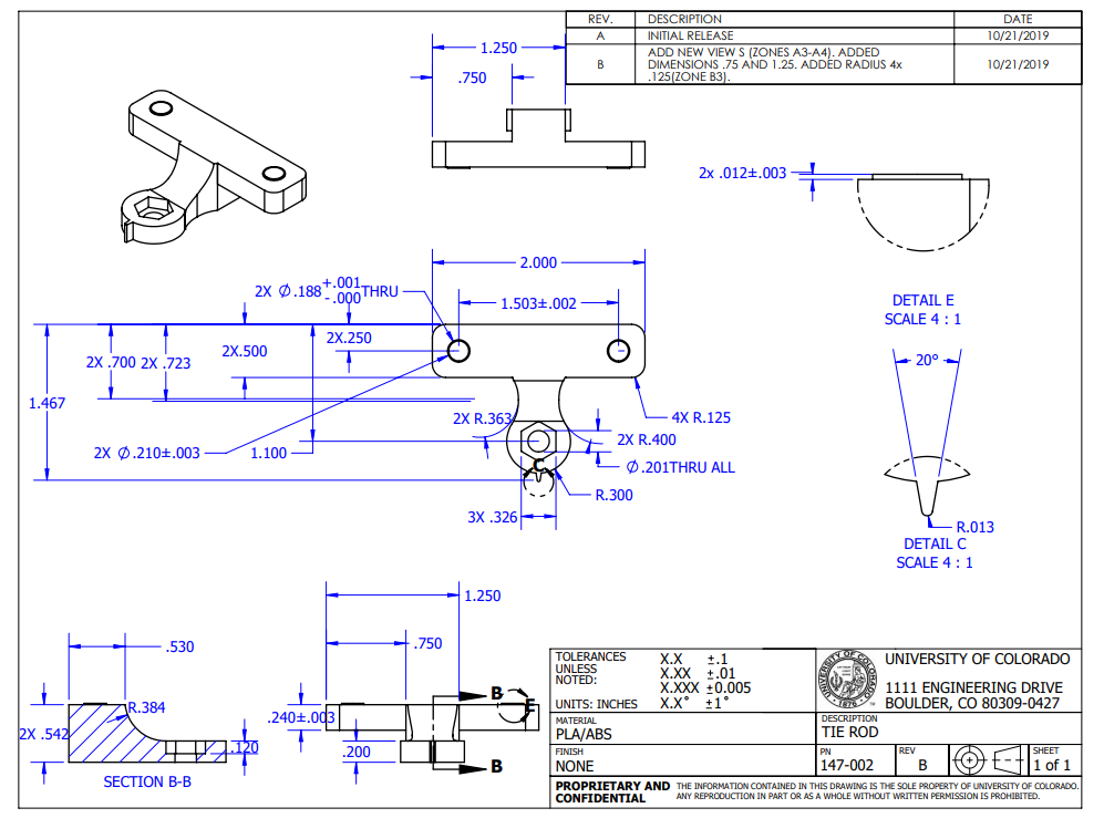 2D Technical & Engineering Drawings