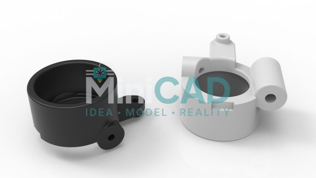 Custom 3D Printed Bracket Design — Precision-Measured Mounting & Support Parts, STL & STEP Files — view 5