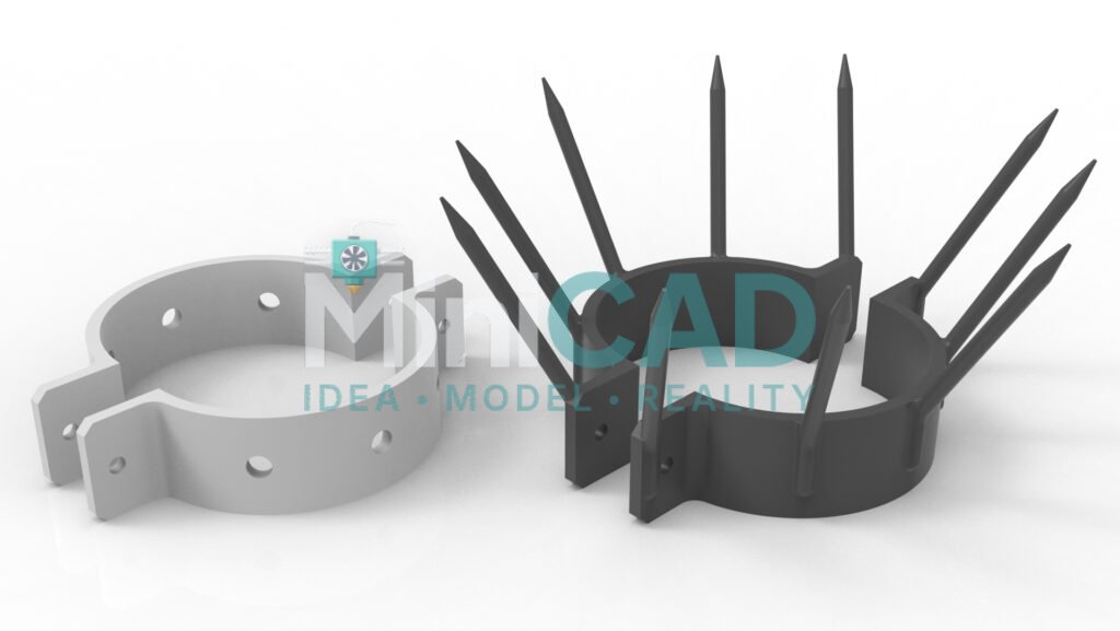 Custom 3D Printed Bracket Design — Precision-Measured Mounting & Support Parts, STL & STEP Files — view 2