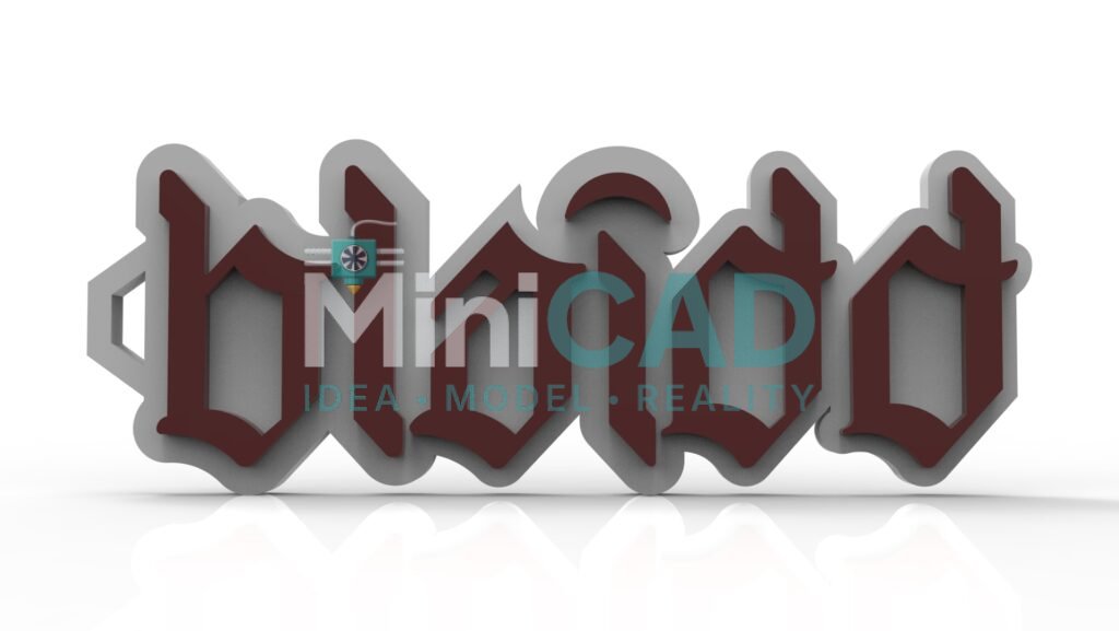 Custom Logo NFC Keychain — Multi-Color 3D Printed Design for Branding & Marketing — view 4