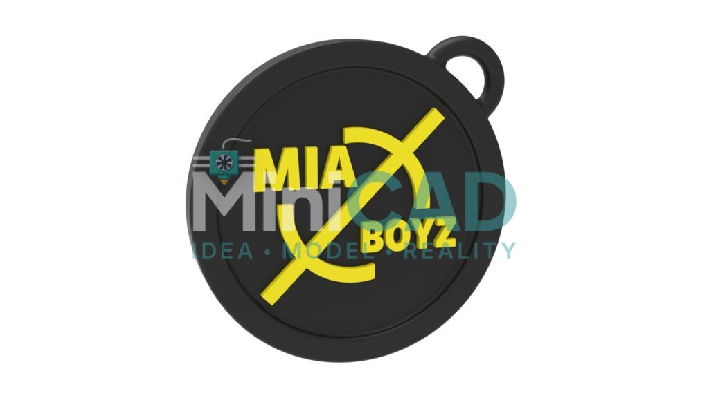 3D Printed NFC Coin — Multi-Color SolidWorks Design with Embedded Smart Tag — MiniCAD portfolio