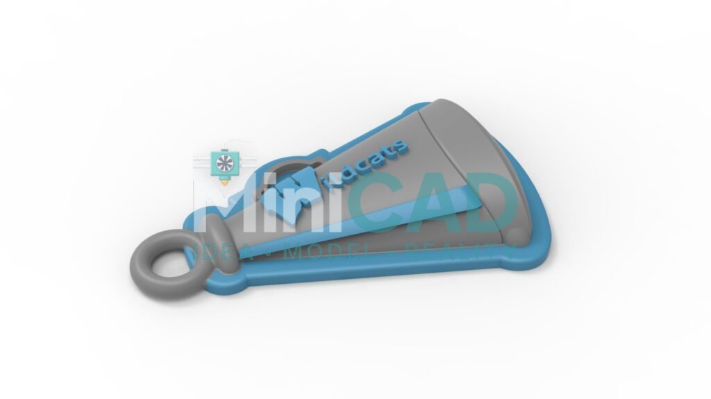 Custom Logo NFC Keychain — Multi-Color 3D Printed Design for Branding & Marketing — MiniCAD portfolio
