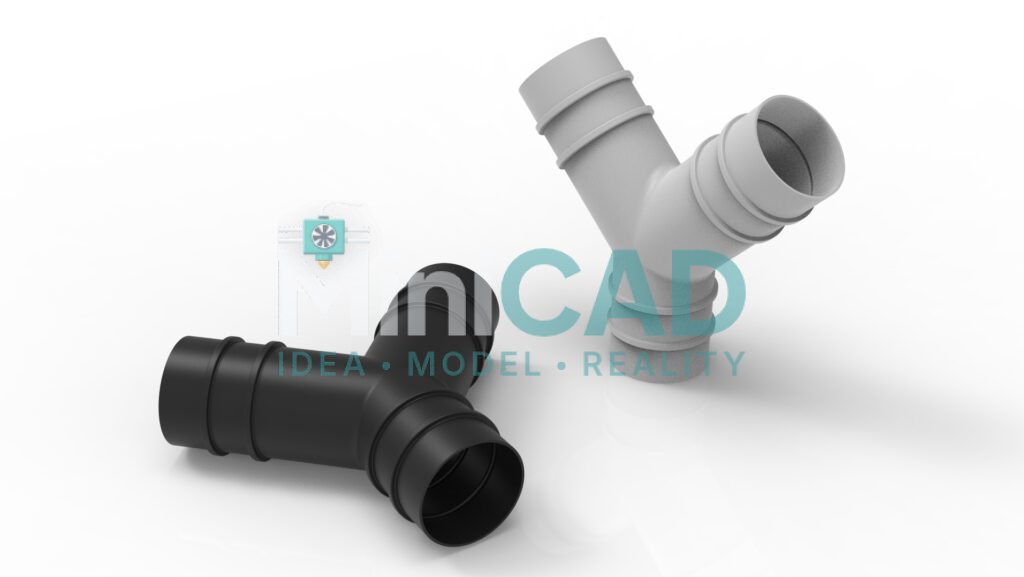 Custom 3D Printed Nozzle, Diffuser & Manifold Design — Precision Flow Parts, Any Size or Material — MiniCAD portfolio