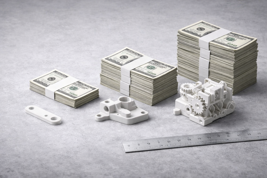 solidworks designer cost comparison table by region and complexity